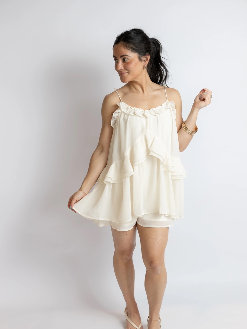 All About You Ruffle Romper